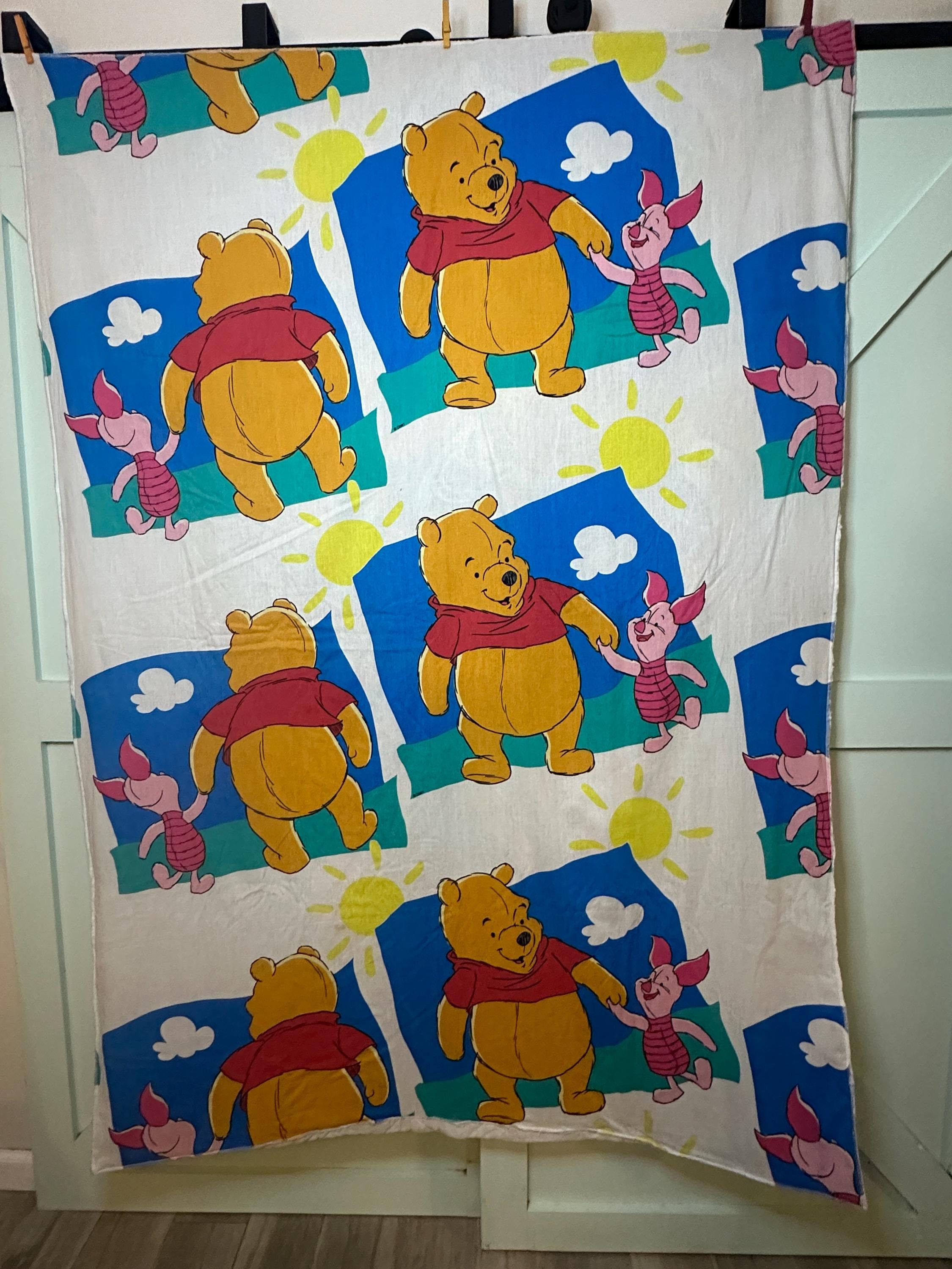 Vintage 1990s Bedroom Set of Disney Winnie the Pooh Twin Flat