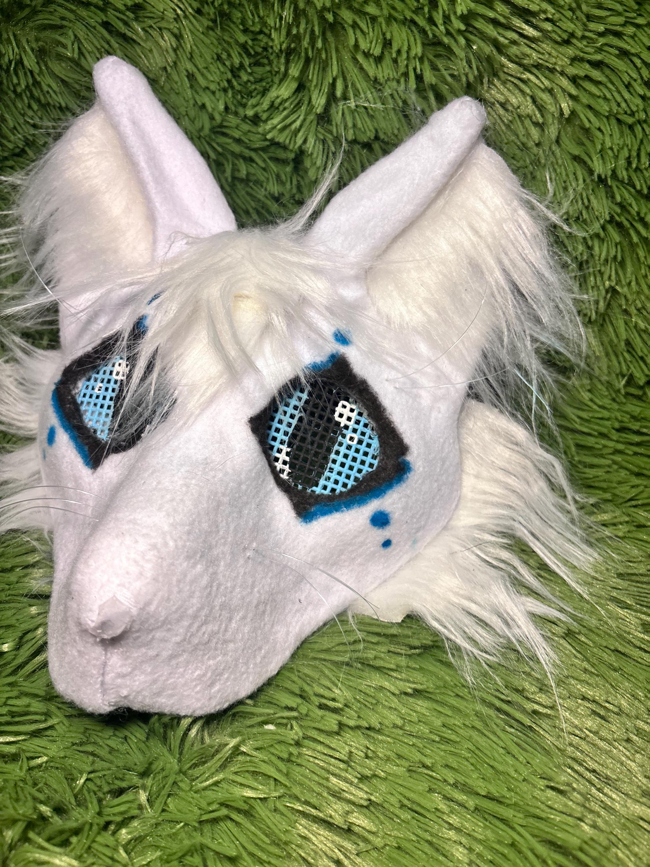 Handmade Cartoon Arctic Fox Mask, Faux Fur Animal Mask - Etsy