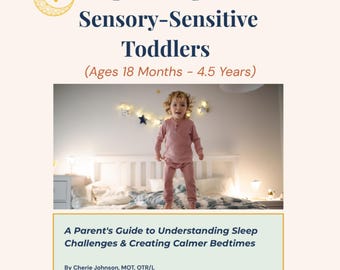 Guía para la hora de dormir de niños pequeños con sensibilidad sensorial / Estrategias para un sueño relajante / PDF imprimible / Edades de 18 meses a 4,5 años