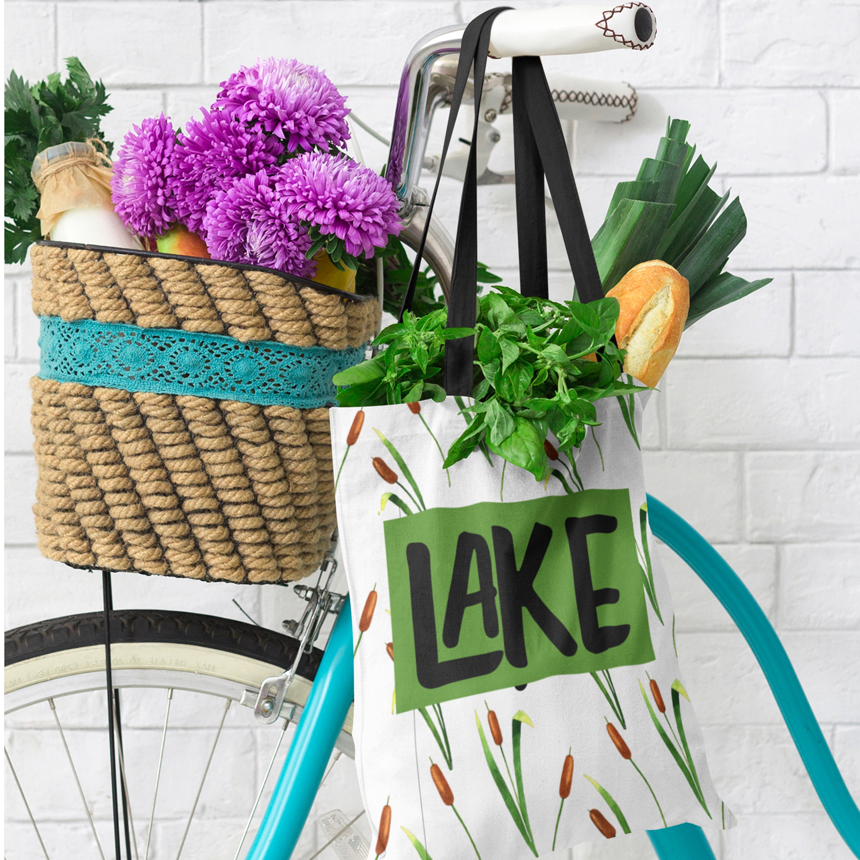 Lake Bag Gift For Lake Lover CarryAll Bag Vacation Beach Etsy