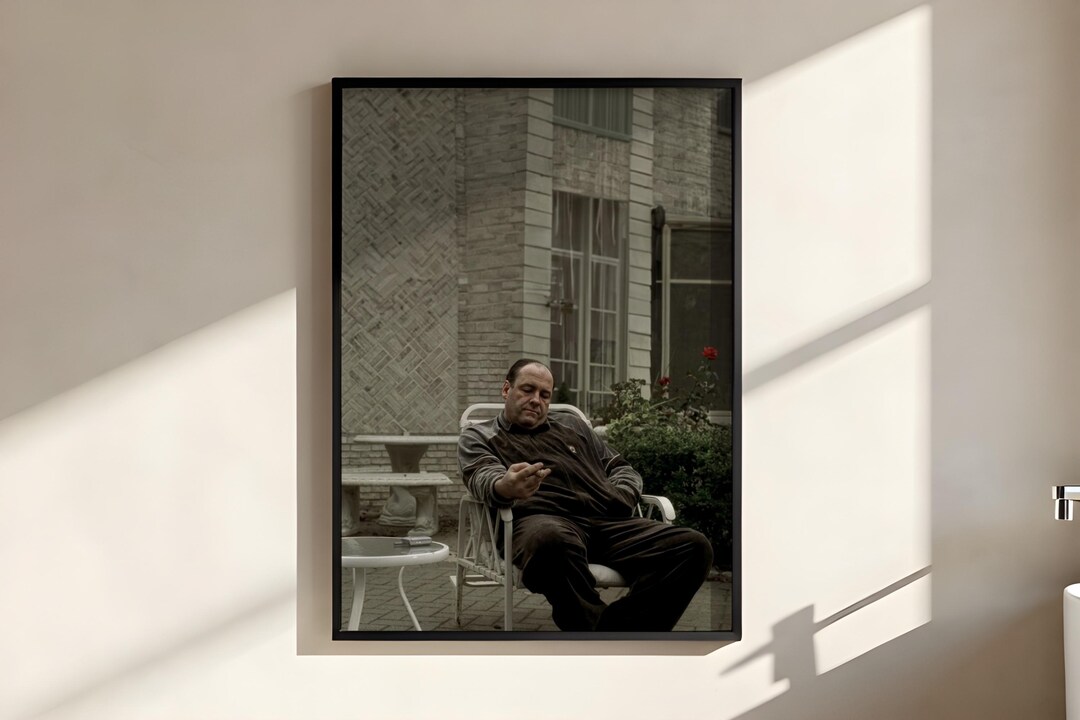 Tony Poster Tony Soprano Poster – the Sopranos Cigar Backyard Wall Art, Classic Mob ...
