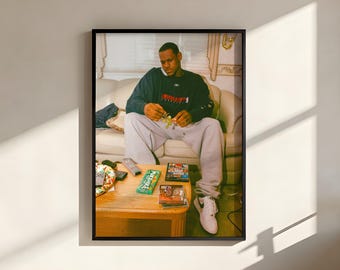 LeBron James Rookie Era Poster – Young King Y2K Basketball Wall Art