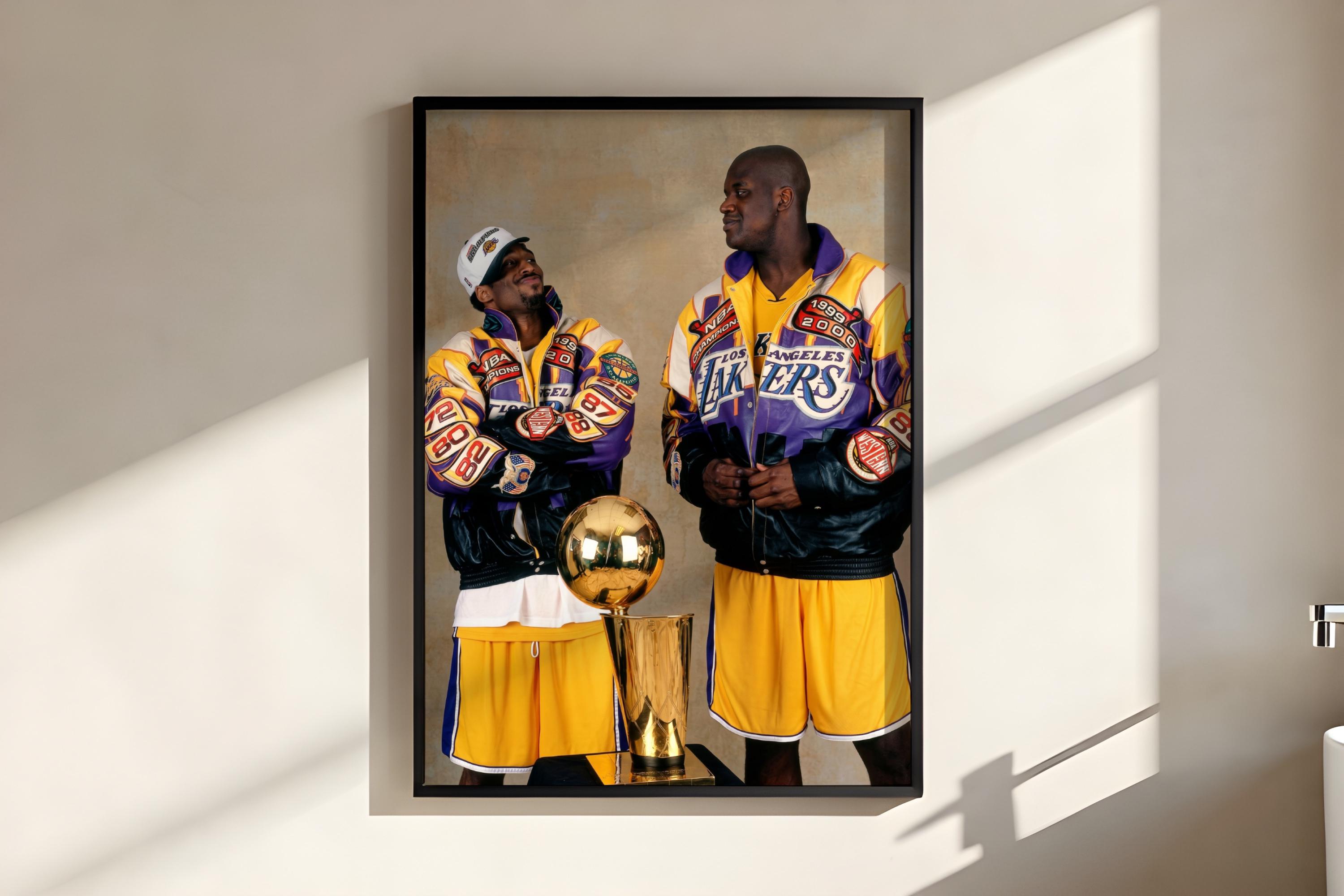 コービー&シャック　絵画 Kobe and Shaq Posters - Etsy