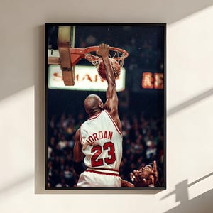 Michael Jordan Slam Dunk Poster - Etsy