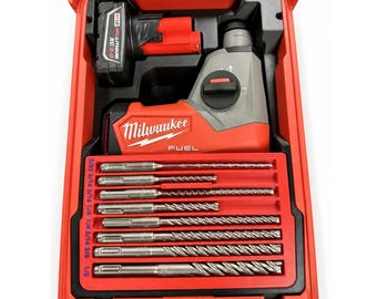 Milwaukee M12 Rotary Hammer 2508-20 PACKOUT Insert, 5/8 SDS Bit Storage for 5-Compartment 48-22-8435, Glass Fiber 3D Printed