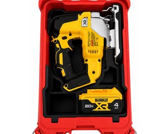 DeWalt DCS334 Jigsaw PACKOUT Insert, 20V XR Jigsaw and Battery Storage for 5-Compartment 48-22-8435, Glass Fiber 3D Printed