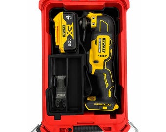DeWalt Atomic Multi-Tool PACKOUT Insert, Oscillating Tool and 4Ah Battery Storage for 5-Compartment 48-22-8435, Glass Fiber