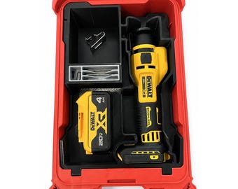 DeWalt DCE555 Drywall Cut-Out Tool PACKOUT Insert, Rotary Tool and Bit Storage for 5-Compartment 48-22-8435, Glass Fiber