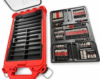 Milwaukee PACKOUT Bit Holder Insert for SHOCKWAVE Accessories, 5 Compartment Organizer