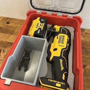 Milwaukee Packout 5 Bin parts Organizer Insert for Dewalt Atomic Multi-Tool
