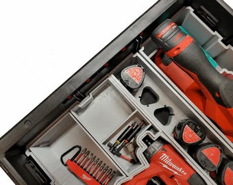 Milwaukee Packout M12 Slim Battery Holder For Packout 2/3 Drawer Boxes