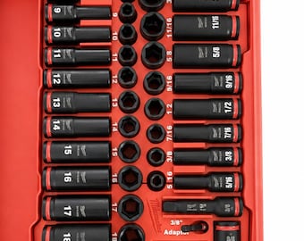Milwaukee Packout 3/8in 43PC Impact Socket Insert Organizer (49-66-7009) (Right Side)