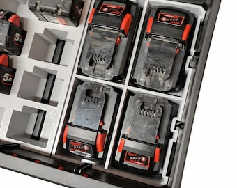 Milwaukee Packout M18 12ah Battery Holder For Packout 2 Drawer Boxes