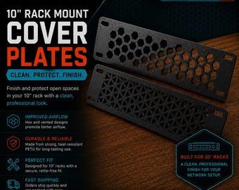 1U 10-ich Rack Cover Plates