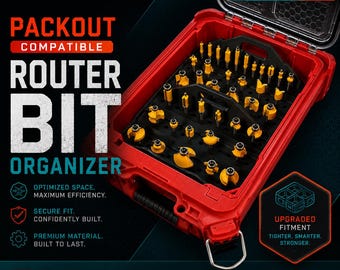 Milwaukee Packout 1/4 inch Router Bit Insert