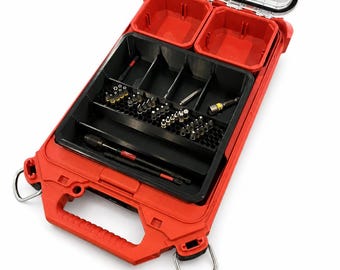 Milwaukee Packout Impact Bit Organizer: Slim Profile Tool Box Accessory