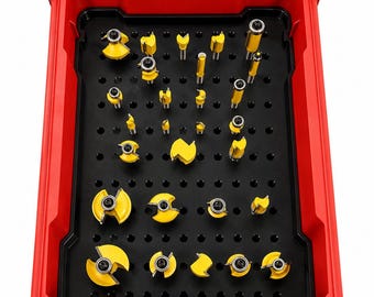 Milwaukee Packout Magnetic 1/4 inch Router Bit Holder