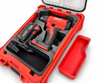 Milwaukee M18 Compact Heat Gun 2688-20 PACKOUT Insert, Heat Gun and Battery Storage for 5-Compartment 48-22-8435, Glass Fiber