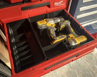 Milwaukee 3 - Drawer Packout Dewalt Drill Driver Insert (DCD998 and DCF887)