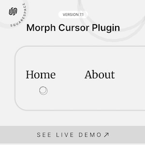 Morph-Cursor | Benutzerdefinierte animierte Mauszeiger | Squarespace-Plug-in