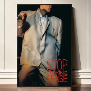 Stop Making Sense Movie Poster,Home Decor, Canvas Print,Wall Art Decor,Gift Poster