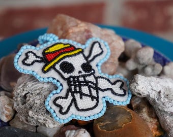 Beaded One Piece Keychain or Bag Charm