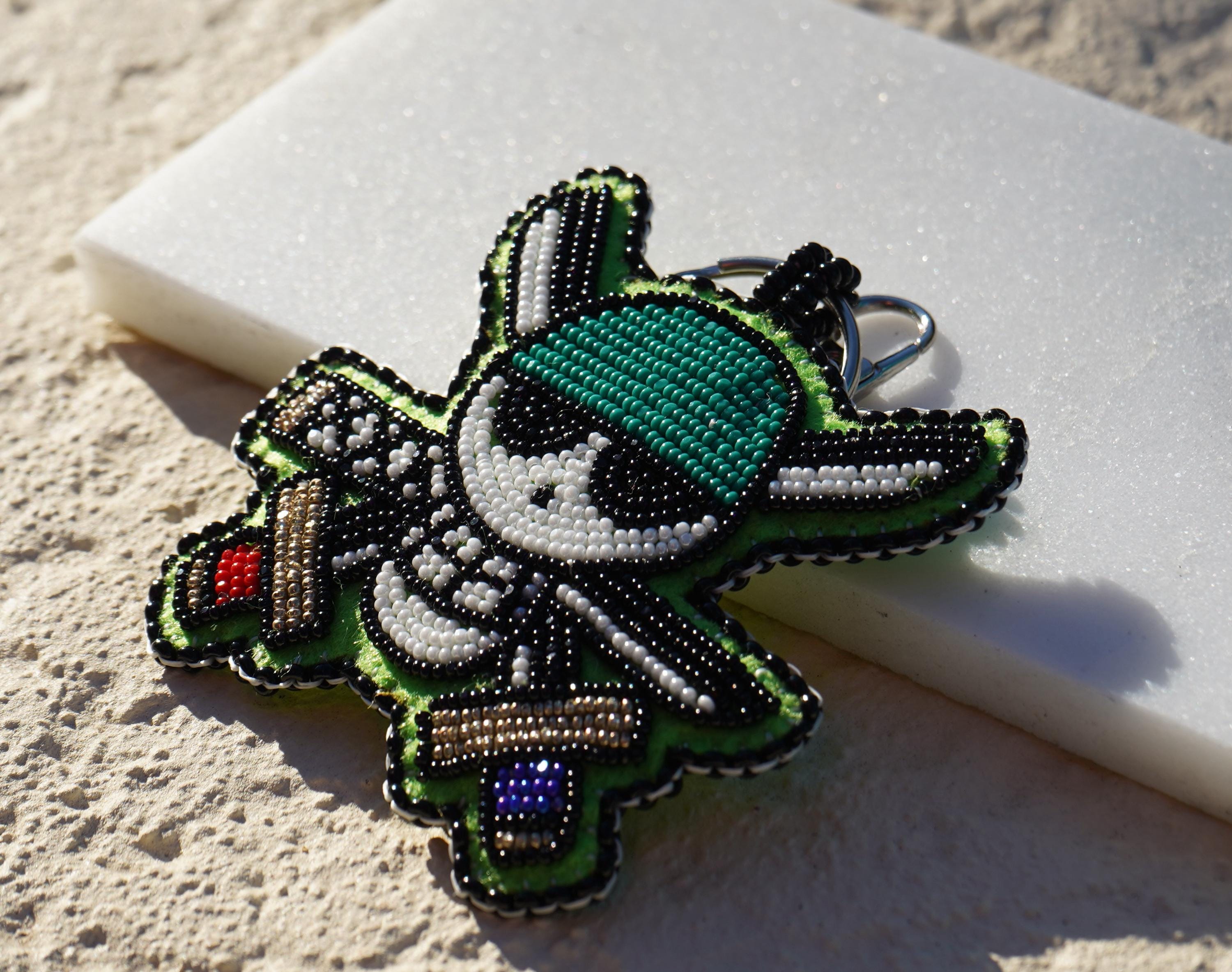 Beaded One Piece Keychain or Bag Charm - Zoro - Etsy