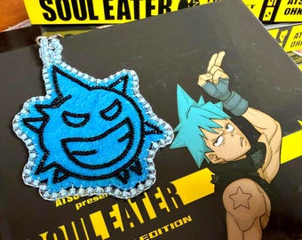 Beaded Soul Eater Keychain or Bag Charm - Black Star
