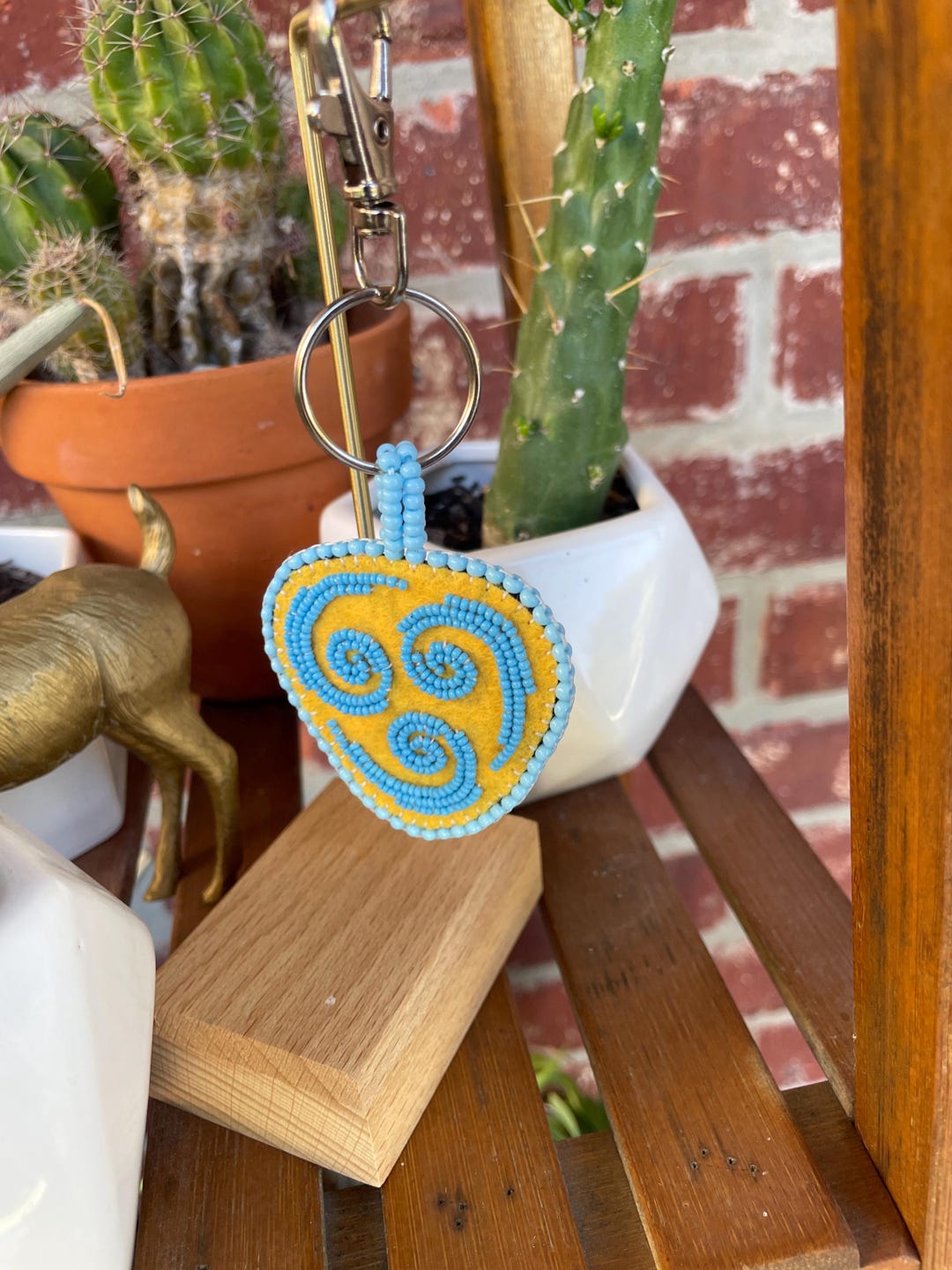 Beaded Air Nomad ATLA Keychain or Purse Fob - Etsy