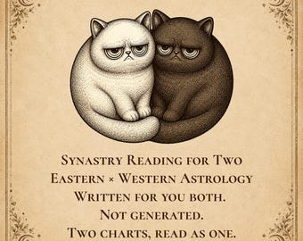 Schriftliche Synastrie-Analyse | Kompatibilitätsbericht Ost-West-Astrologie (PDF)