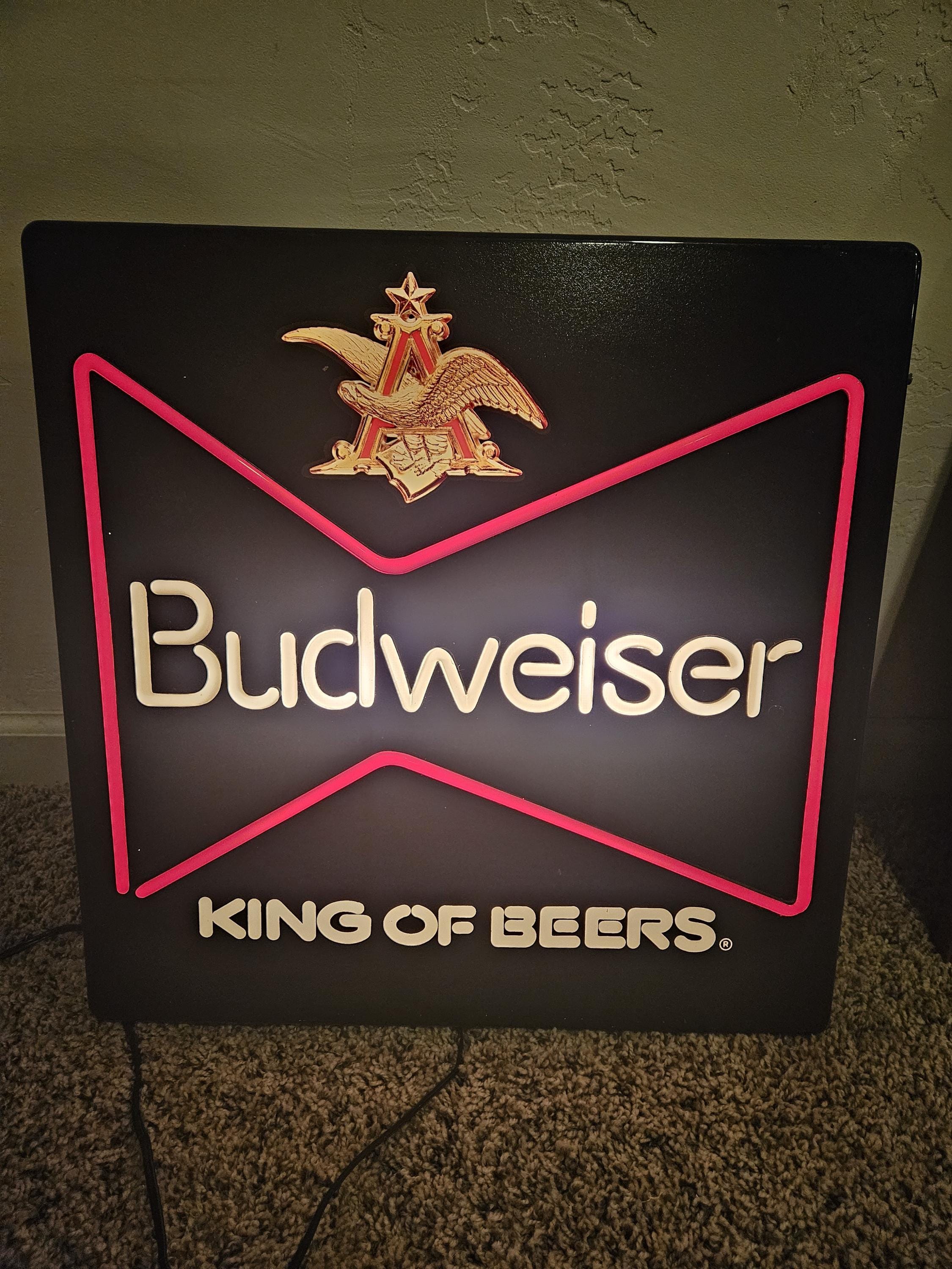 Budweiser Vintage Neon Sign - Etsy