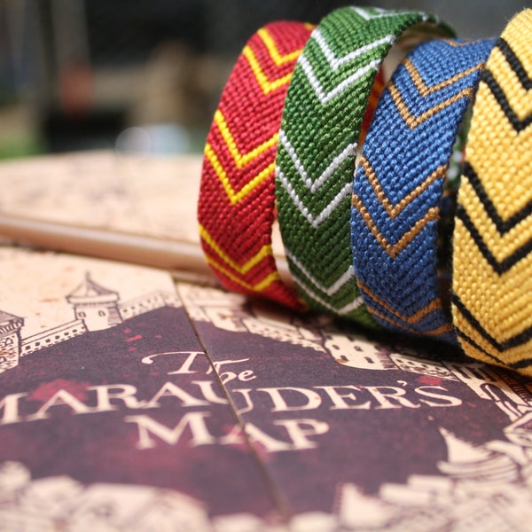 Wide Chevrons Inspired by Harry Potter's Hogwarts House Scarves