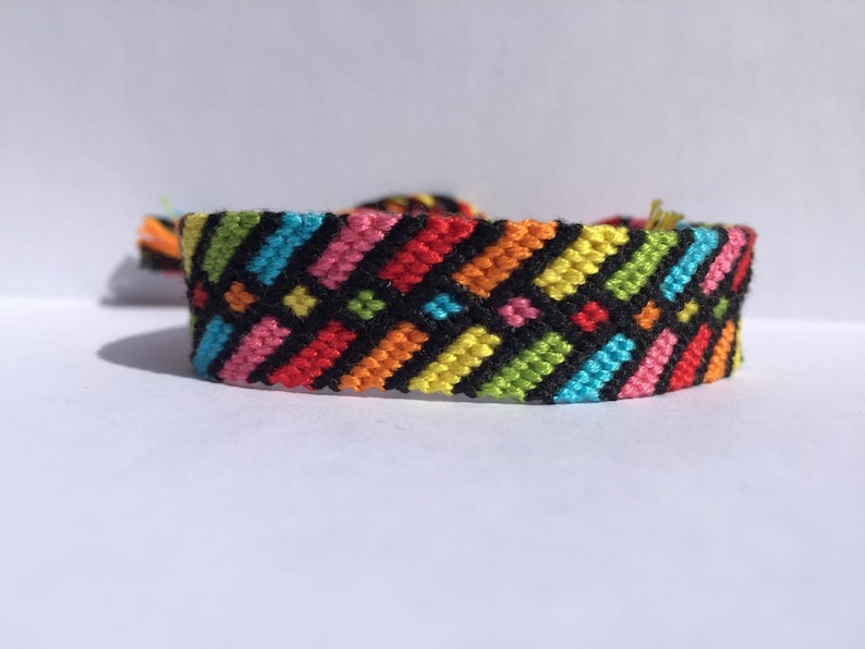 Rainbows Squared Friendship Bracelet