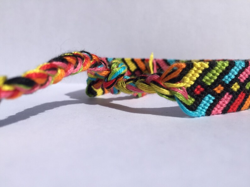 Rainbows Squared Friendship Bracelet