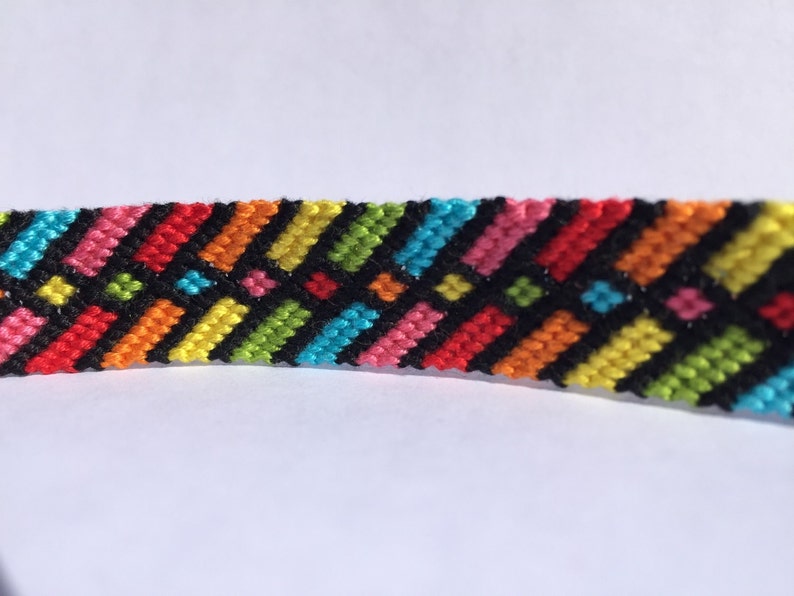 Rainbows Squared Friendship Bracelet