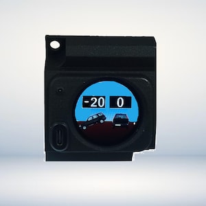 Indicador multifunción I-Meter H110 para HONDA CR-V 1995/2001: reloj, inclinómetro, voltímetro y termómetro.