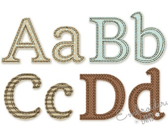 BX font included! Free Edge Raggy Applique Alphabet Font Machine Embroidery Design 4 sizes Uppercase, Small letters and Numbers AL072