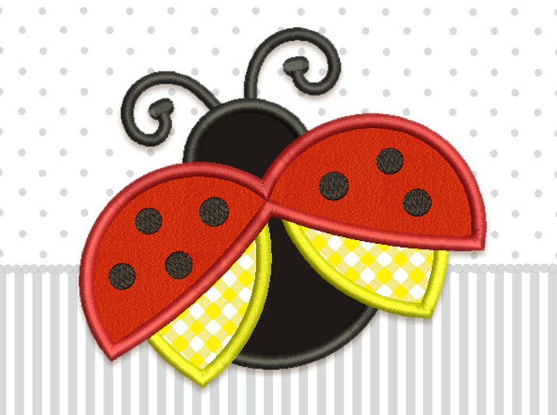 Cute ladybug embroidery design machine embroidery for baby 4x4  etsy