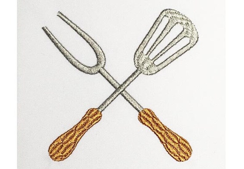 Grill Utensils Embroidery