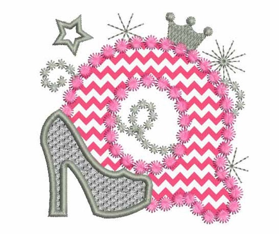 Pinks /& White with Silver Perfect for a young girl or Nursery Pink High Heel Pull