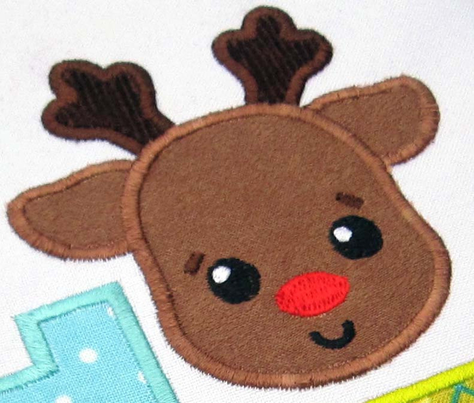 Christmas reindeer love applique machine jessecmault design  etsy