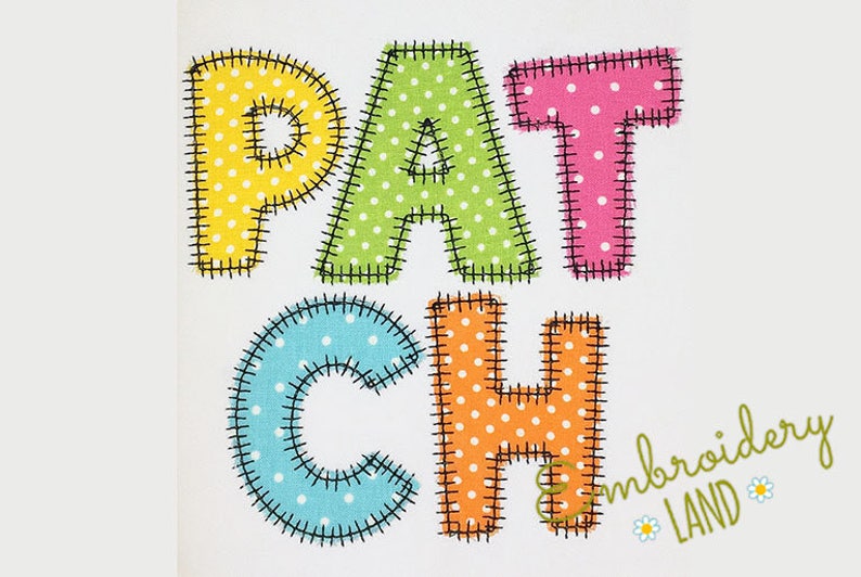 BX included! quot;Patchquot; Style Applique Alphabet Machine E BX included! quot;Patchquot; Style Applique Alphabet Machine E
