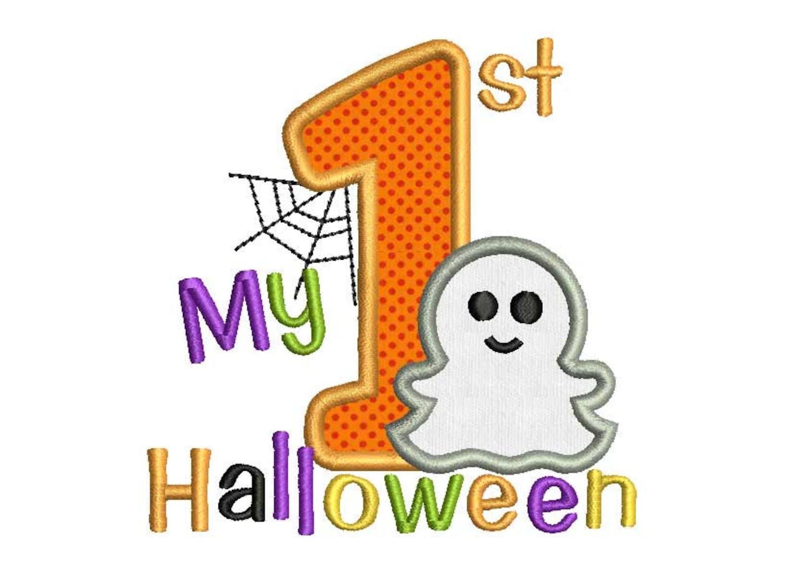 My first halloween applique embroidery design hal006  etsy My first halloween applique embroidery design hal006  etsy