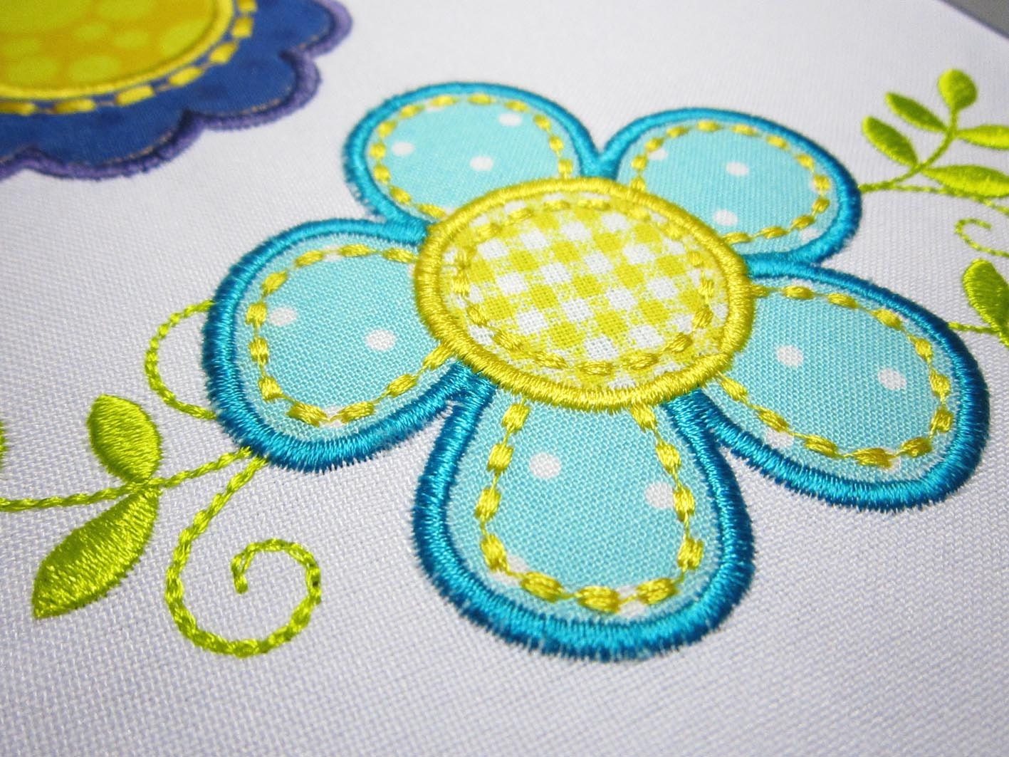 Flowers Applique Set Hand Stitch Embroidery Design FL003 Etsy