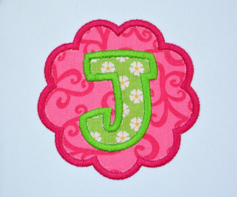 Double Applique Alphabet Embroidery Design 4 sizes AL006 Etsy