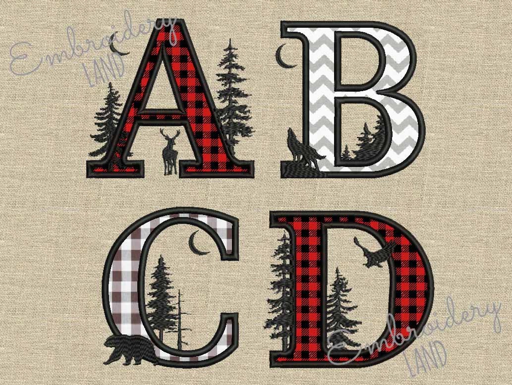 A-Z SATIN Alphabet  "Twilight” style, “Buffalo" "Nativ…