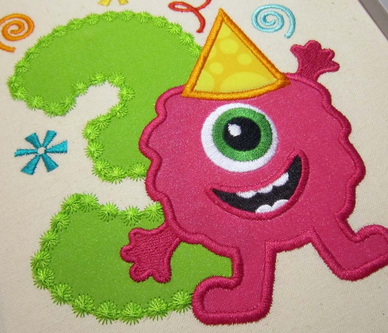 52+ Silly Big Monster Embroidery