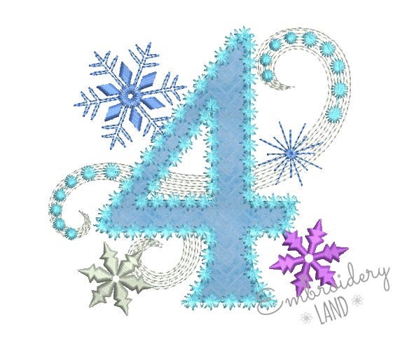 Ice Princess Applique Machine Embroidery Design Number 4 Frozen Happy…