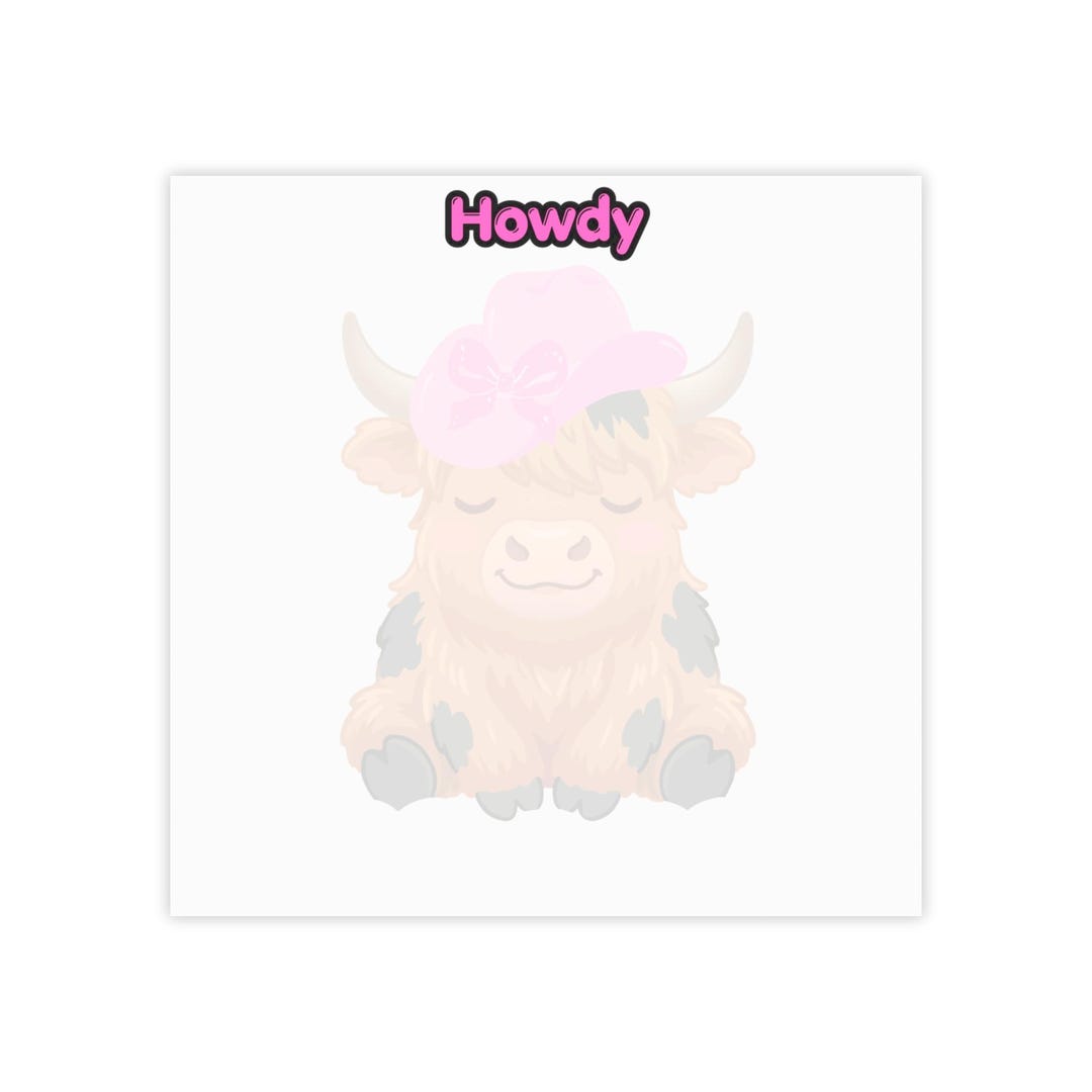 Howdy Note Bad Howdy Cow Cowgirl Post-it Note Pads - Etsy