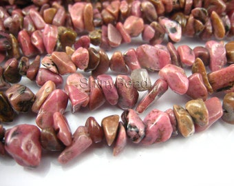 rodonit Stone Chips 11-6mm 35 cala Strand, 3 nitki